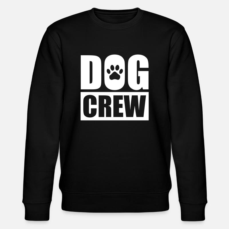 Hunde Crew Spruch - Stanley/Stella Unisex Bio-Sweatshirt CHANGER  - Schwarz