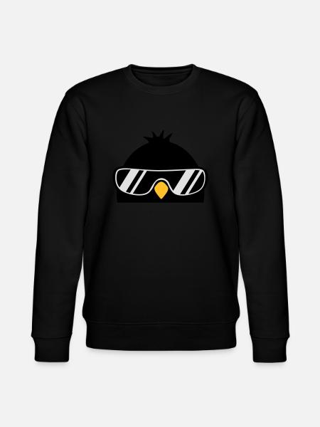 Cool Penguin Bird - Stanley/Stella CHANGER Unisex Organic Sweatshirt - black