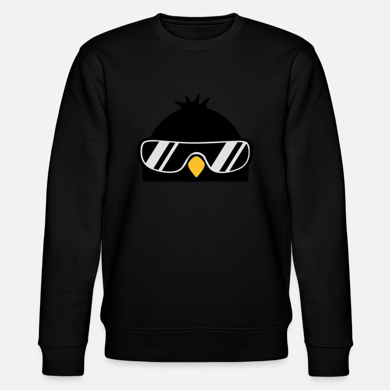 Cool Penguin Bird - Stanley/Stella Unisex Bio-Sweatshirt CHANGER  - Schwarz