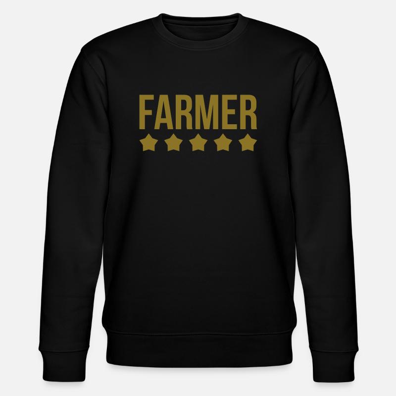 Farmer - Stanley/Stella Unisex Bio-Sweatshirt CHANGER  - Schwarz