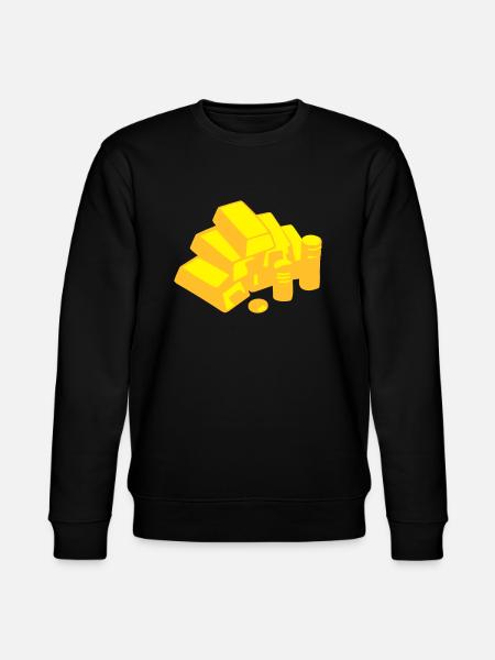 Gold, Geld - Stanley/Stella Unisex Bio-Sweatshirt CHANGER - Schwarz