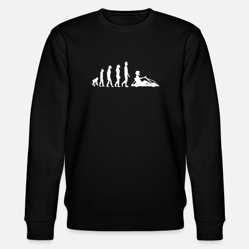 Go Kart Evolution - Stanley/Stella CHANGER Unisex Organic Sweatshirt - black