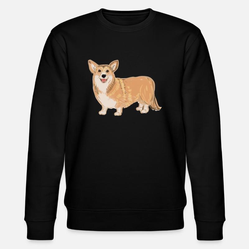 Corgi debout - Sweat bio CHANGER Stanley/Stella Unisexe - noir