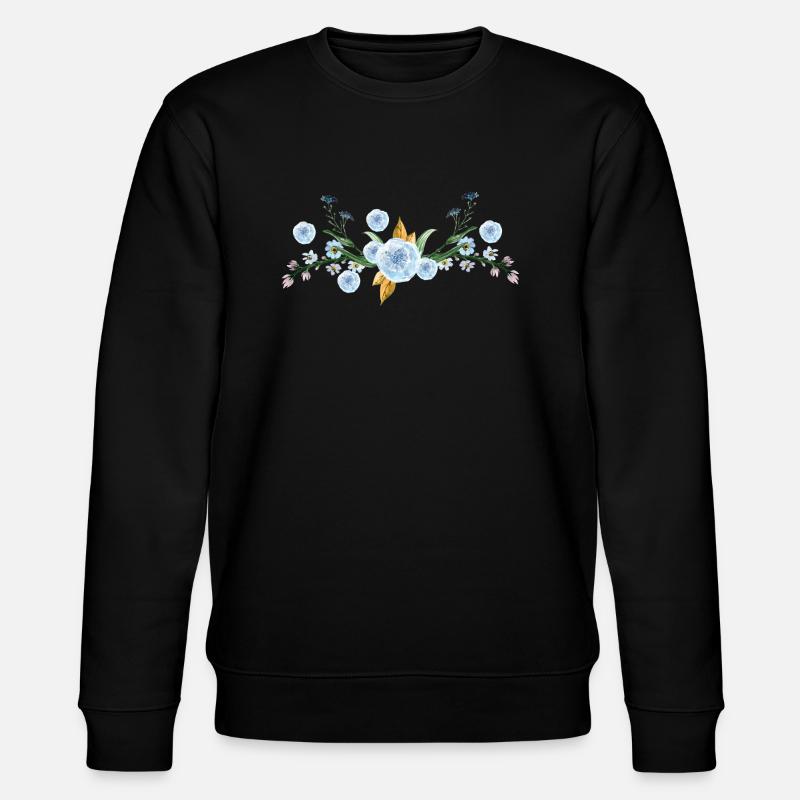 Fleur - Sweat bio CHANGER Stanley/Stella Unisexe - noir