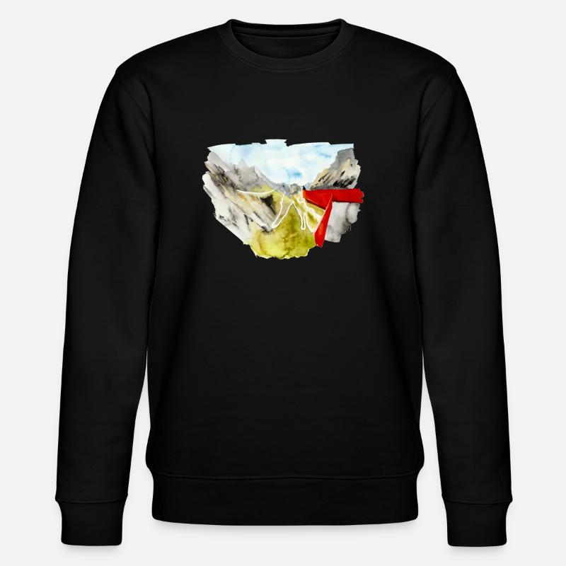 Geiranger Fjord Trollstigen - Stanley/Stella Unisex Bio-Sweatshirt CHANGER  - Schwarz