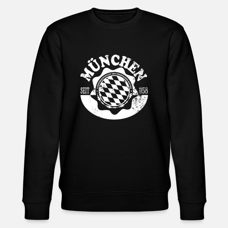 München - Stanley/Stella Unisex Bio-Sweatshirt CHANGER  - Schwarz