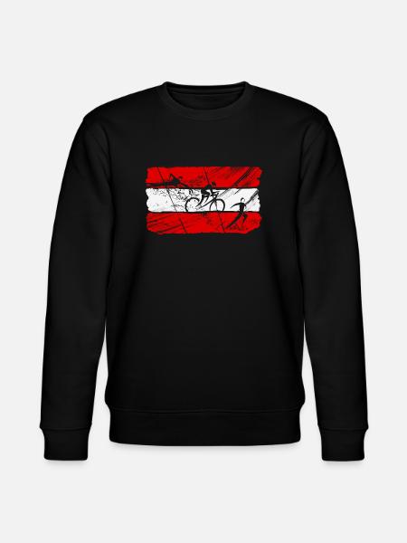 Drapeau du triathlon Autriche (AUT) - Sweat bio CHANGER Stanley/Stella Unisexe - noir
