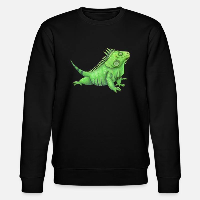 lustiger Leguan - Stanley/Stella Unisex Bio-Sweatshirt CHANGER  - Schwarz