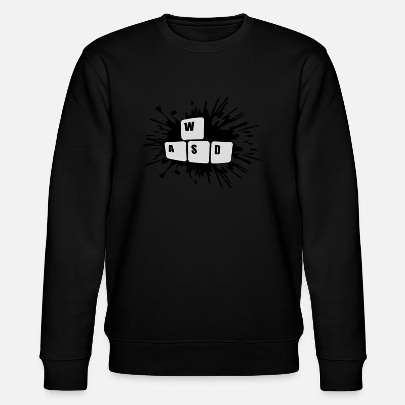 Touches de clavier Gamer WASD - Sweat bio CHANGER Stanley/Stella Unisexe - noir