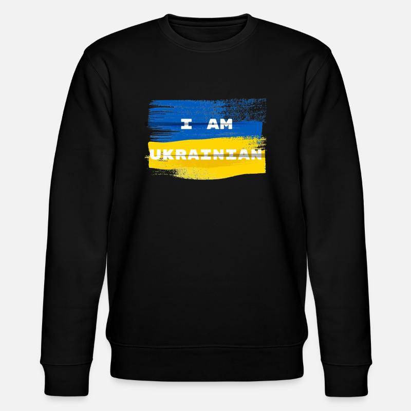 Ich bin Ukrainer - Stanley/Stella Unisex Bio-Sweatshirt CHANGER  - Schwarz