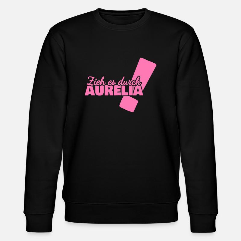 Geschenk für Aurelia - Stanley/Stella Unisex Bio-Sweatshirt CHANGER - Schwarz