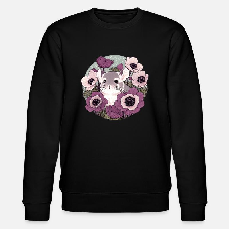 Szynszyla - Ekologiczna bluza unisex Stanley/Stella CHANGER  - czarny