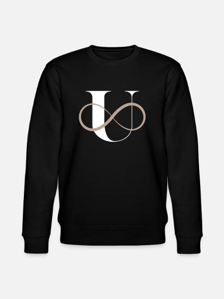 Infinite Letter u - Stanley/Stella CHANGER Unisex Organic Sweatshirt - black