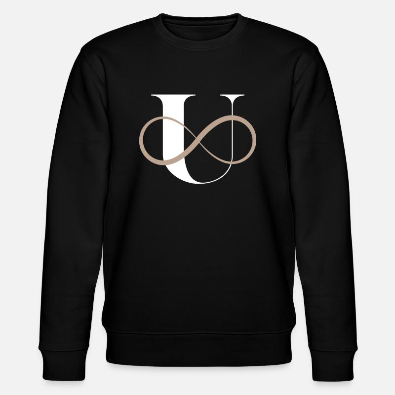 Lettre u infinie - Sweat bio CHANGER Stanley/Stella Unisexe - noir