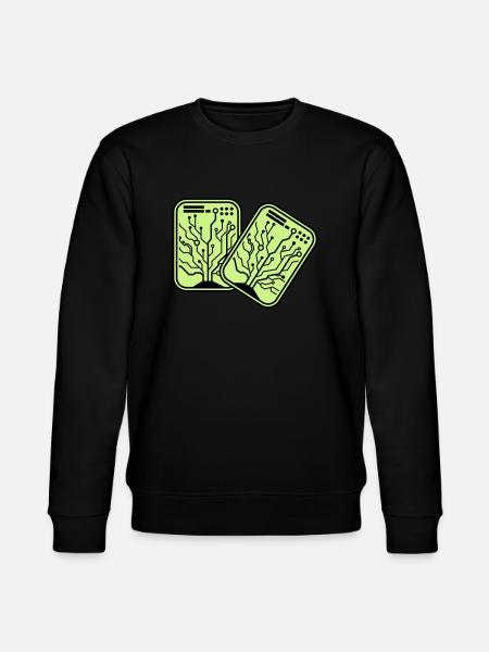 Micro Chip 2 - Stanley/Stella CHANGER Unisex Organic Sweatshirt - black