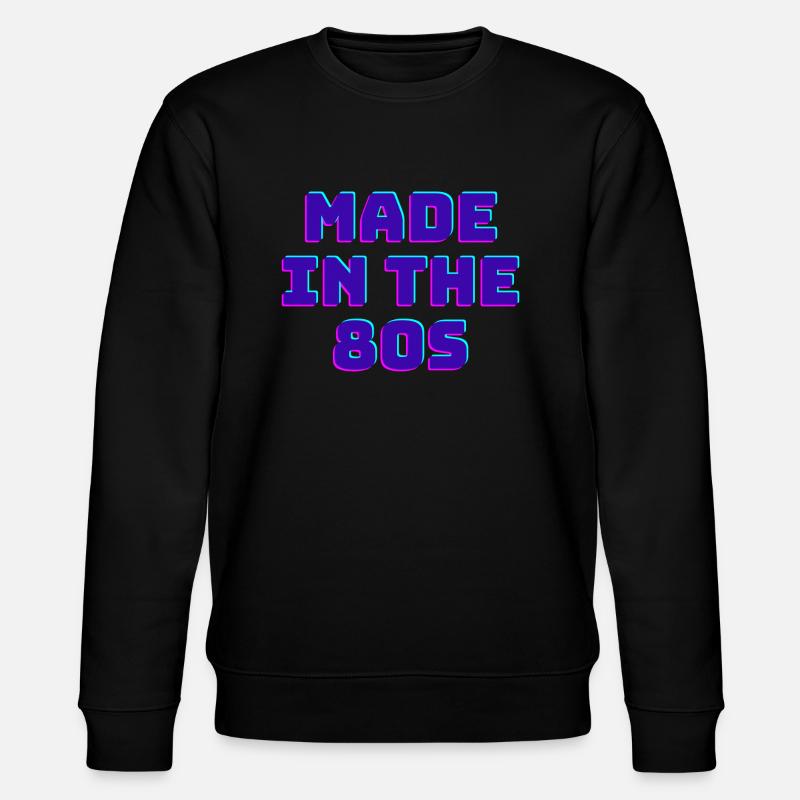 Made in the 80s - Stanley/Stella Unisex Bio-Sweatshirt CHANGER  - Schwarz