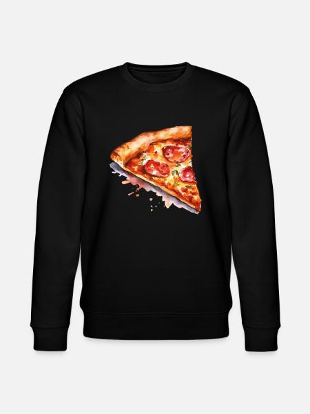 pizza - Stanley/Stella CHANGER Unisex Organic Sweatshirt - black