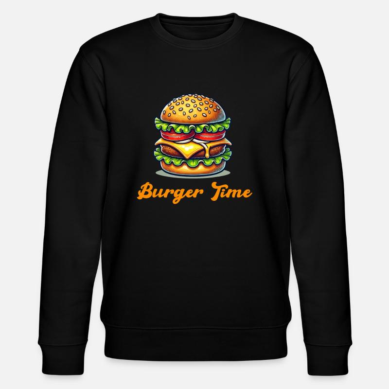 Burger Hamburger - Sweat bio CHANGER Stanley/Stella Unisexe - noir