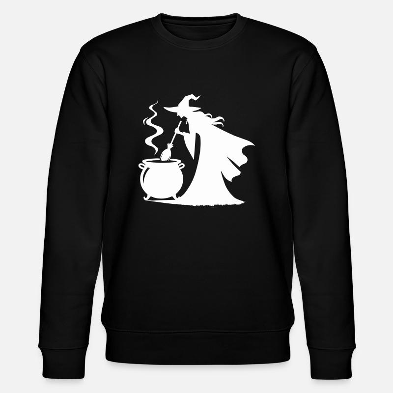 Witch Cooking Pot - Stanley/Stella CHANGER Unisex Organic Sweatshirt - black