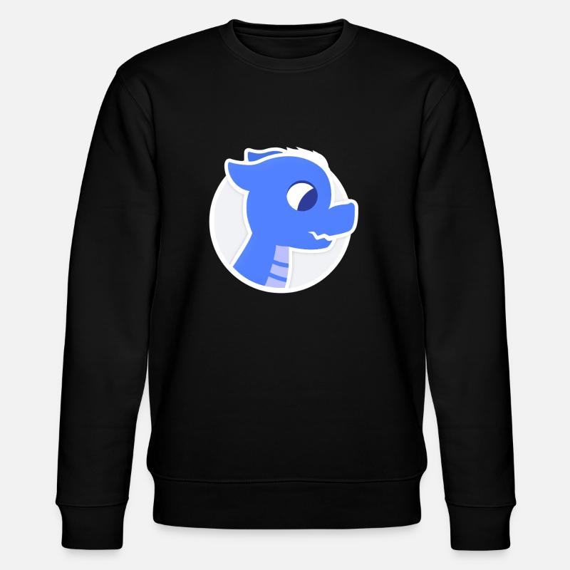Mignon dragon douillet bleu - Sweat bio CHANGER Stanley/Stella Unisexe - noir