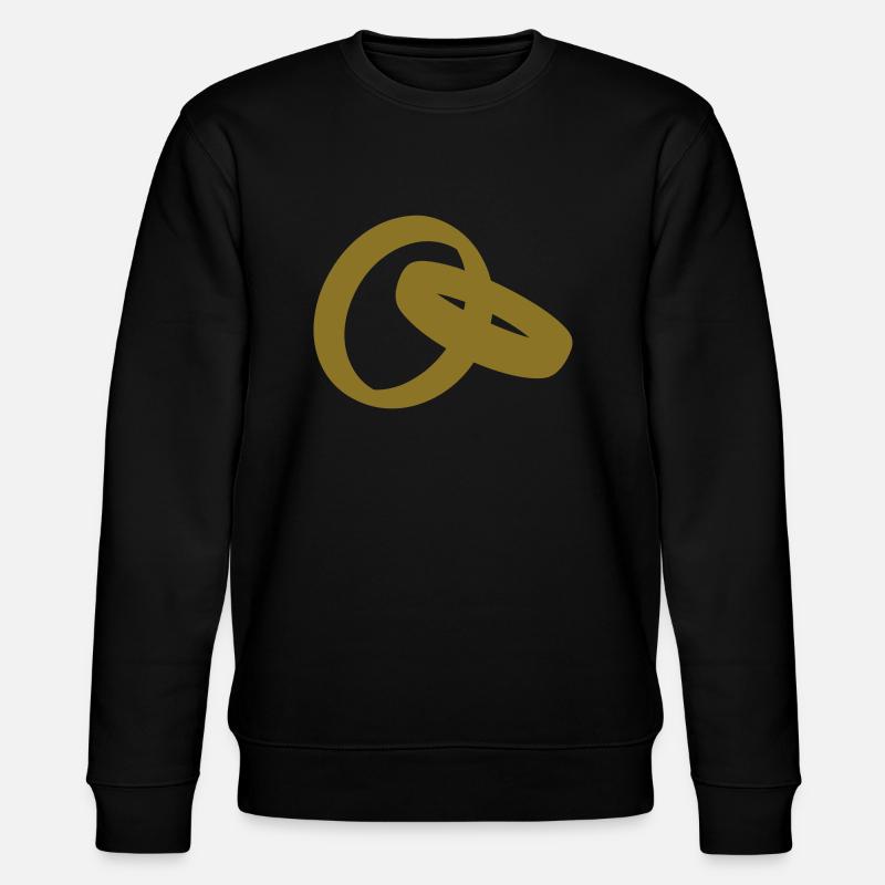 Wedding Rings | Eheringe - Stanley/Stella Unisex Bio-Sweatshirt CHANGER  - Schwarz