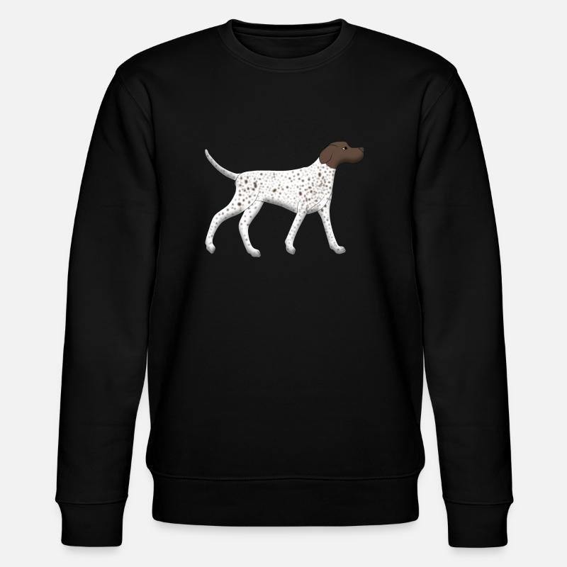 Pointer rennt - Stanley/Stella Unisex Bio-Sweatshirt CHANGER  - Schwarz