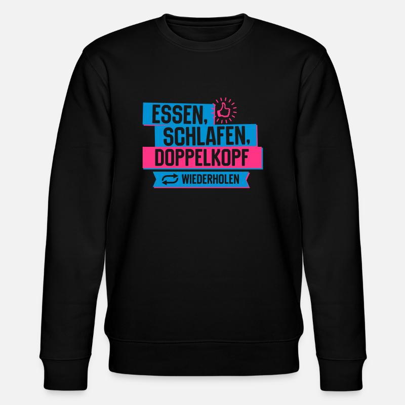 Hobby Doppelkopf - Stanley/Stella Unisex Bio-Sweatshirt CHANGER  - Schwarz