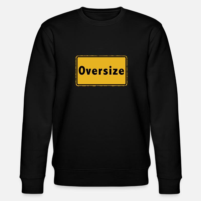 Oversize - Stanley/Stella Unisex Bio-Sweatshirt CHANGER  - Schwarz