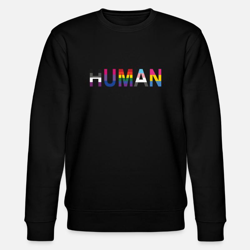 HUMAN - Stanley/Stella Unisex Bio-Sweatshirt CHANGER  - Schwarz