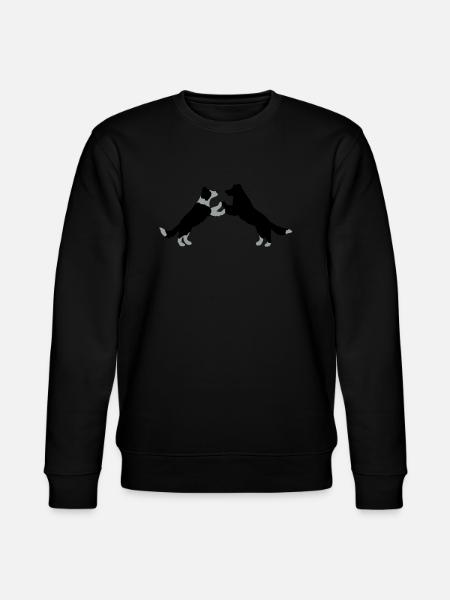 dog dancing Border Collies - Stanley/Stella CHANGER Unisex Organic Sweatshirt - black