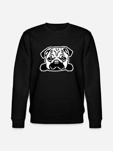 Mops - Stanley/Stella Unisex Bio-Sweatshirt CHANGER  - Schwarz
