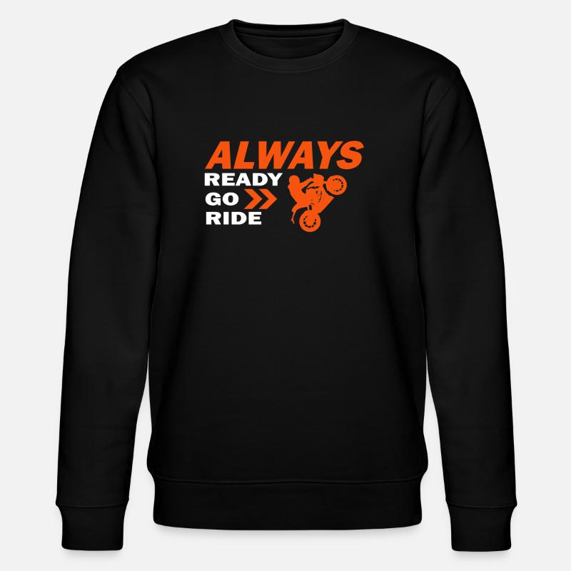 ready go ride - Stanley/Stella Unisex Bio-Sweatshirt CHANGER  - Schwarz