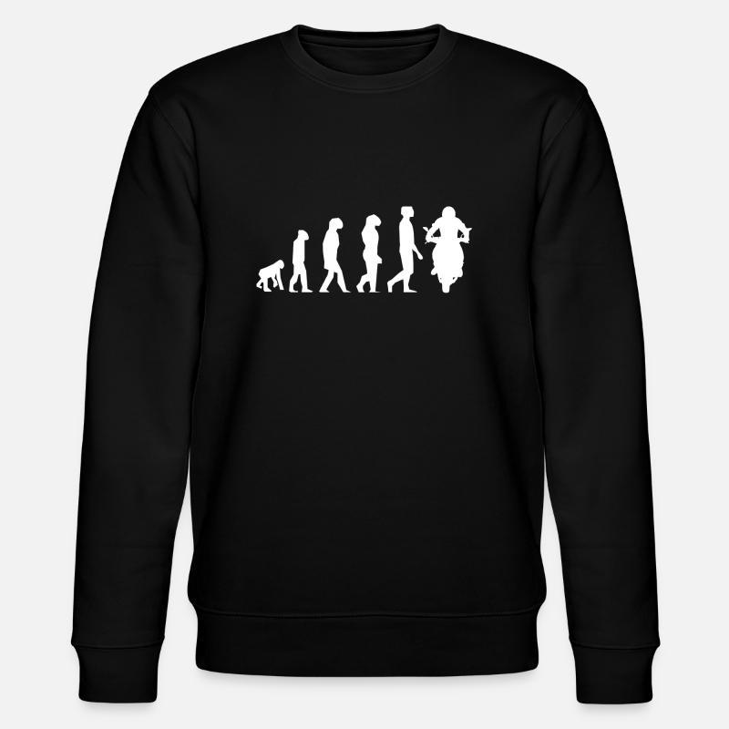 Motorrad Evolution - Stanley/Stella Unisex Bio-Sweatshirt CHANGER  - Schwarz