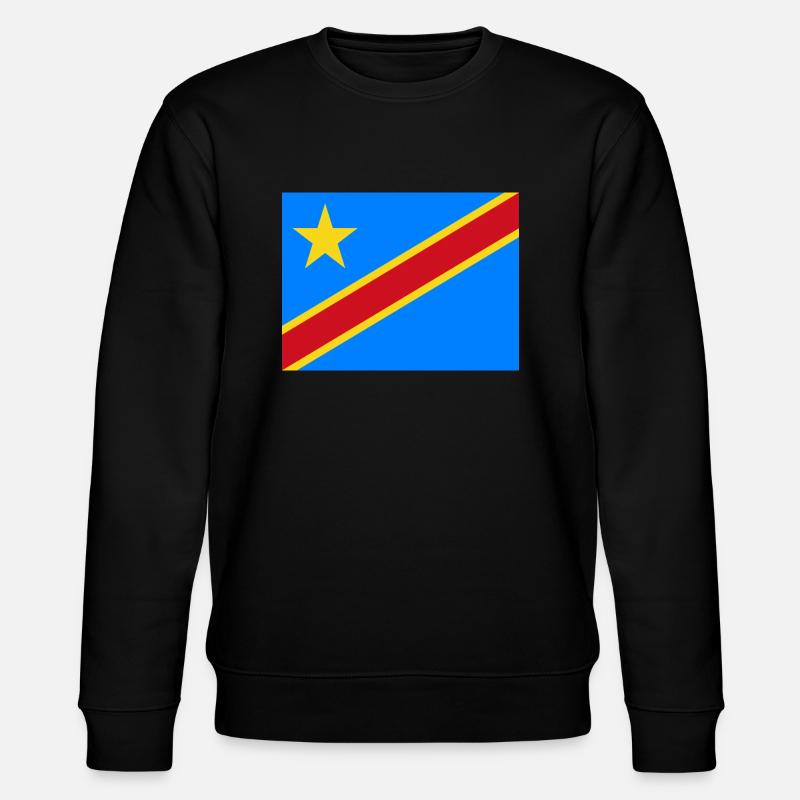 DR Kongo flag - Stanley/Stella Unisex Bio-Sweatshirt CHANGER  - Schwarz