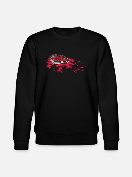 Blutlache Steak saftig Grillmeister - Stanley/Stella Unisex Bio-Sweatshirt CHANGER  - Schwarz