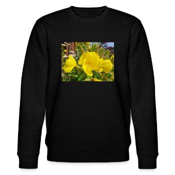 onagre commune Oenothera biennis - Sweat bio CHANGER Stanley/Stella Unisexe - noir - Devant - Nik (191cm) & Marisol (170cm)