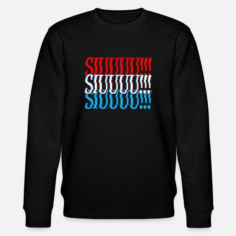 Gestört SIUUU!!! - Stanley/Stella Unisex Bio-Sweatshirt CHANGER  - Schwarz