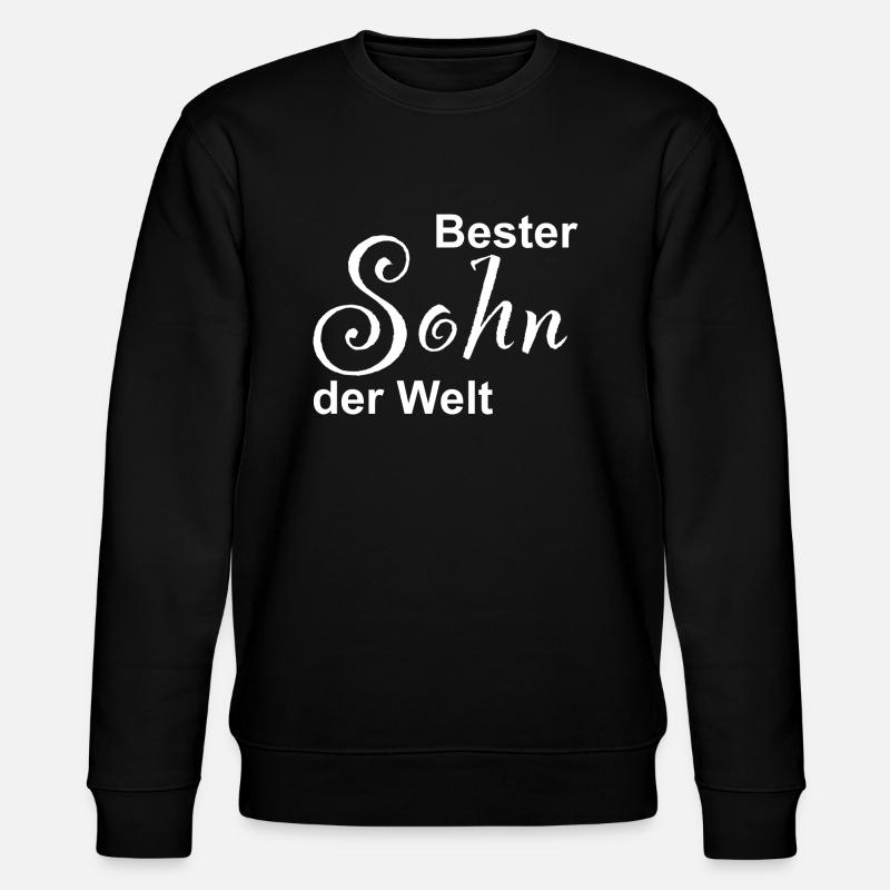 Bester Sohn der Welt Design - Stanley/Stella Unisex Bio-Sweatshirt CHANGER  - Schwarz