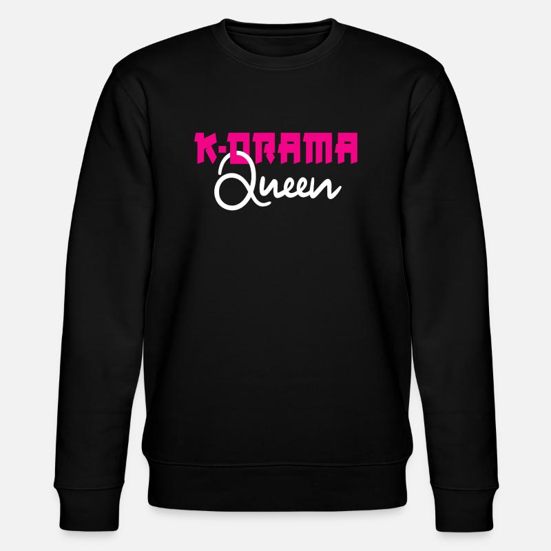 K-Drama Queen - Stanley/Stella Unisex Bio-Sweatshirt CHANGER  - Schwarz