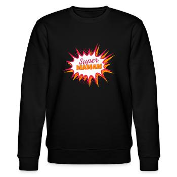 Super maman - Sweat bio CHANGER Stanley/Stella Unisexe - noir - Devant - Nik (191cm) & Marisol (170cm)