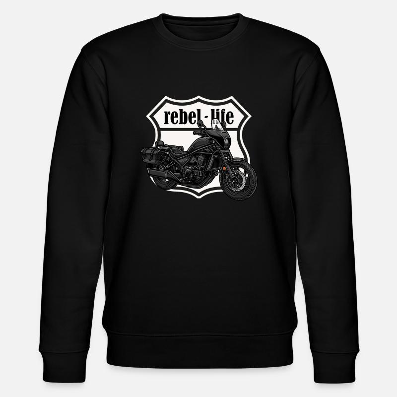 Chopper // Custom // Motorcycle - Stanley/Stella CHANGER Unisex Organic Sweatshirt - black