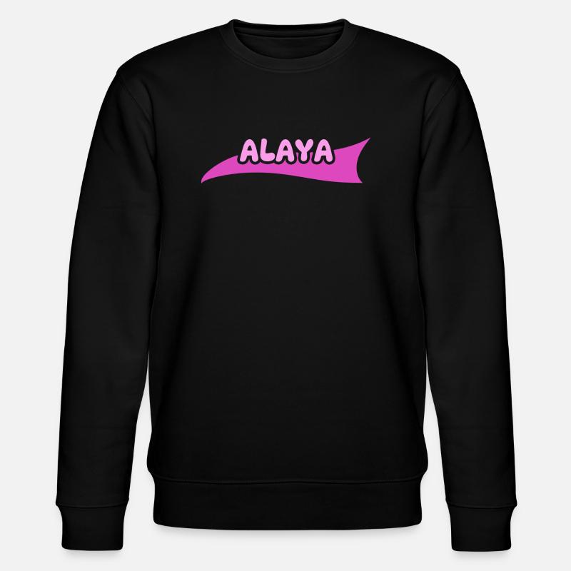 Prénom Alaya - Sweat bio CHANGER Stanley/Stella Unisexe - noir