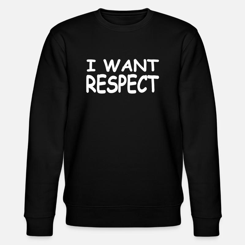 Respekt - Stanley/Stella Unisex Bio-Sweatshirt CHANGER  - Schwarz