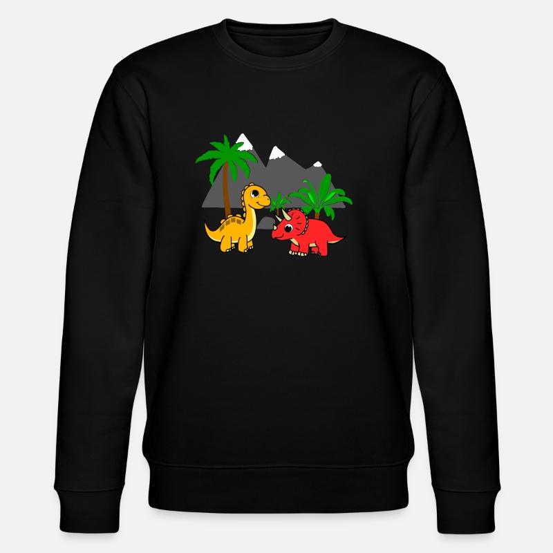 Dino Welt - Stanley/Stella Unisex Bio-Sweatshirt CHANGER  - Schwarz