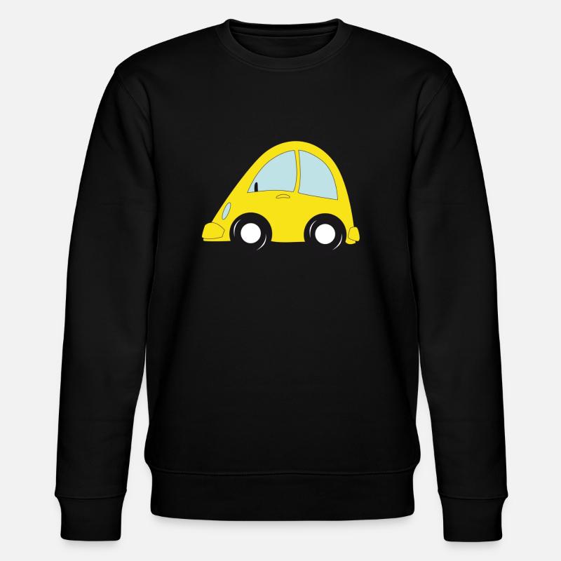 gelbe Auto - Stanley/Stella Unisex Bio-Sweatshirt CHANGER  - Schwarz