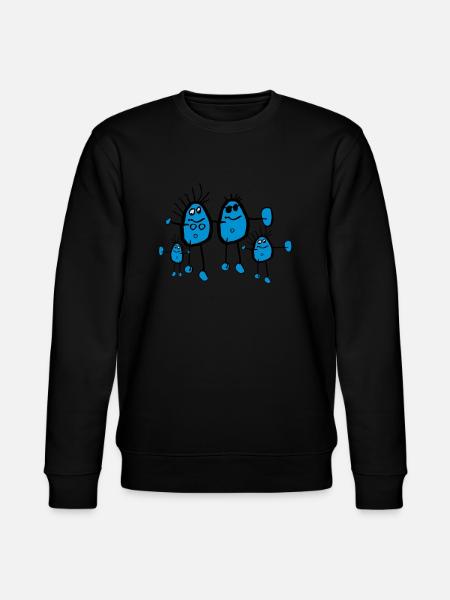 Blaugesichter im All - Stanley/Stella Unisex Bio-Sweatshirt CHANGER  - Schwarz