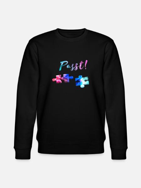 Puzzle - Stanley/Stella Unisex Bio-Sweatshirt CHANGER - Schwarz