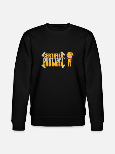 Certified Duct Tape Engineer Geschenkidee - Stanley/Stella Unisex Bio-Sweatshirt CHANGER - Schwarz