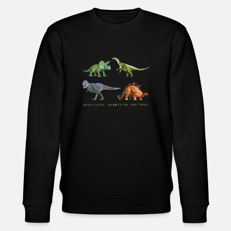 dinosaurier_06201401 - Stanley/Stella Unisex Bio-Sweatshirt CHANGER  - Schwarz