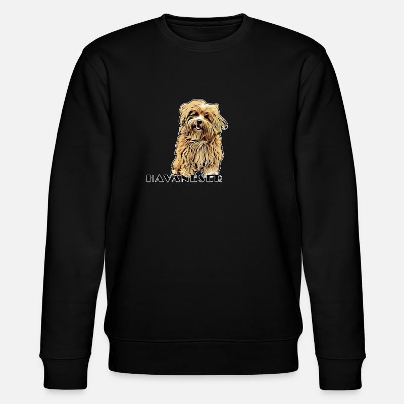 Havanese Comic Text2 - Stanley/Stella CHANGER Unisex Organic Sweatshirt - black